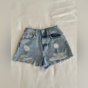 High Waist Denim Shorts